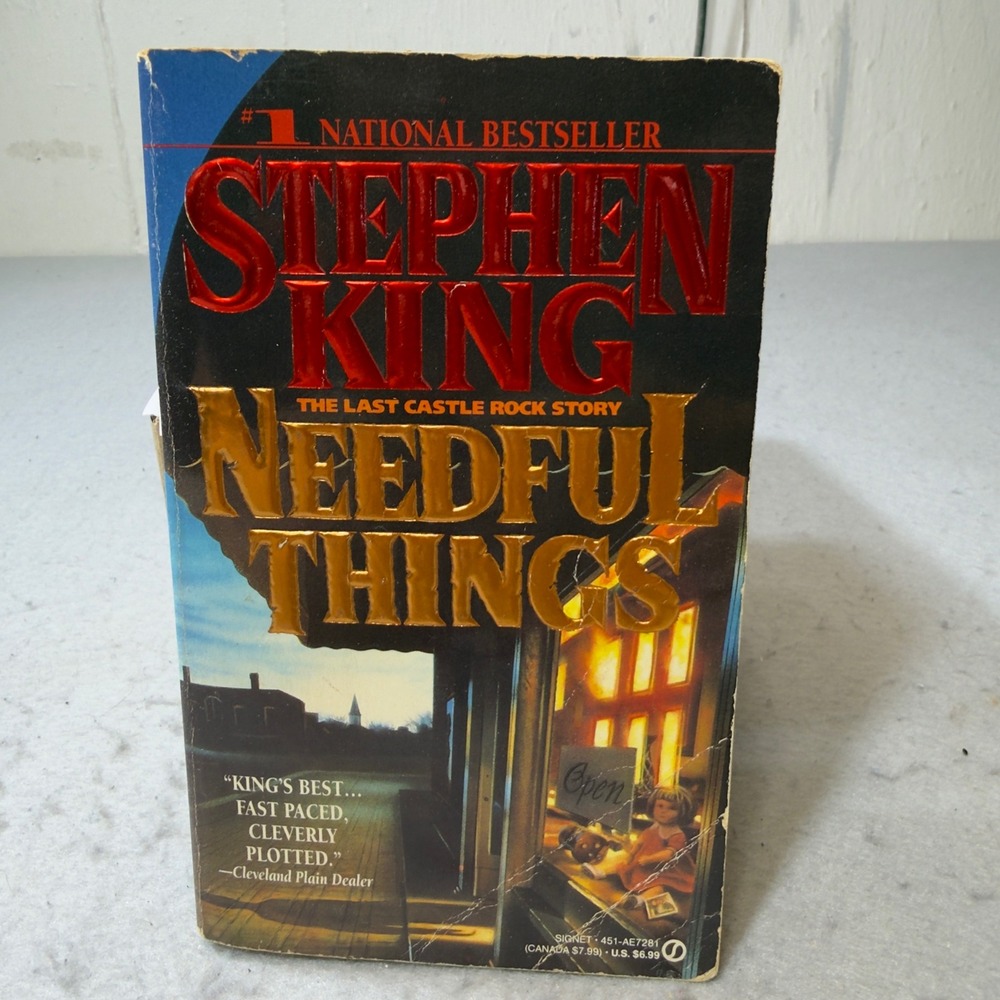Stephen King Needful Things 1992 First‎ Signet Printing Paperback Horror Novel
